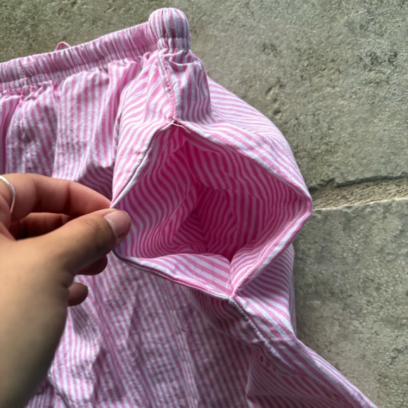 Target Pink and White Striped Pajama Pants - Picture 4 of 4